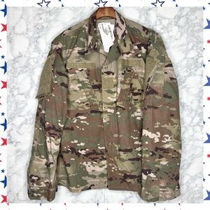 US ARMY OCP Flame Resistant Insect Repellent Unisex Combat Uniform Jacket M Reg
